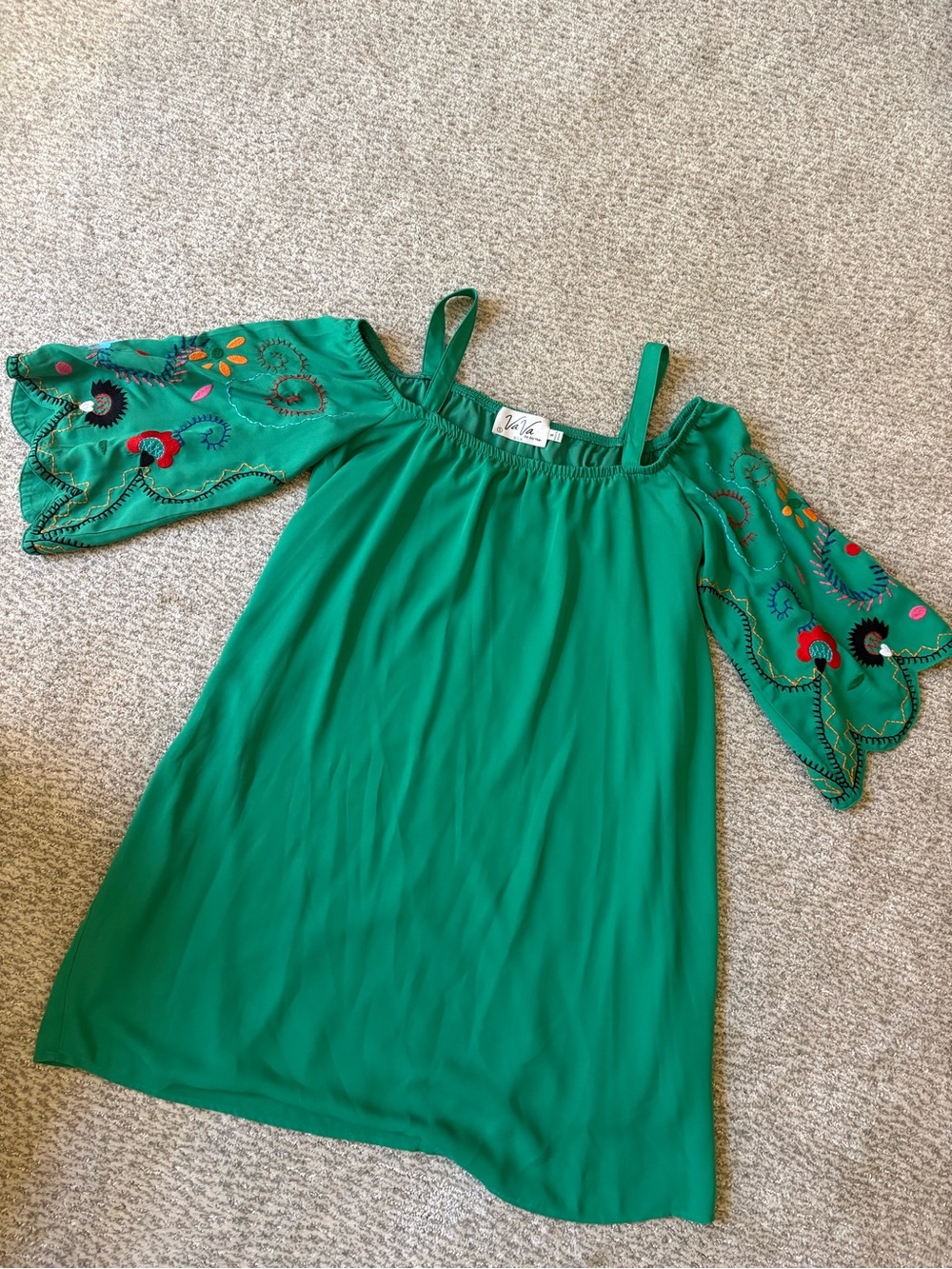 Vava by Joy Han Green Sleeveless dress